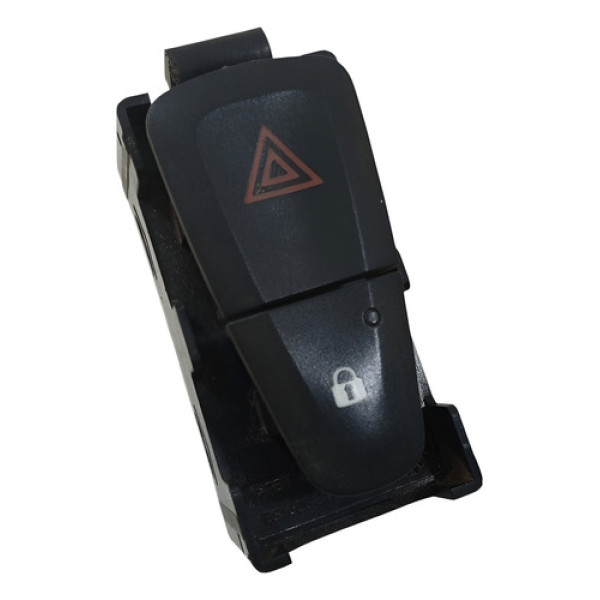 Botão Pisca Alerta Trava - Renault Sandero 2014 A 2020 Preto