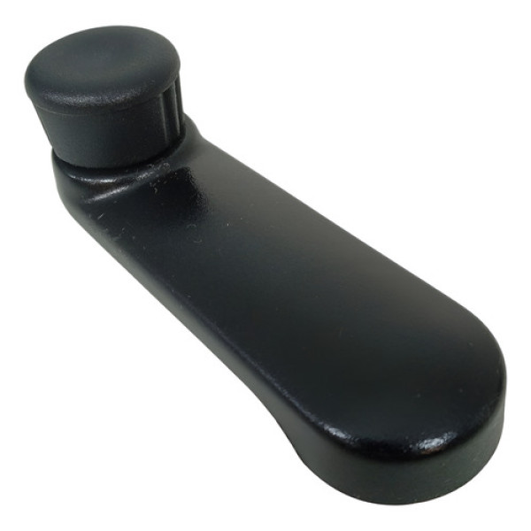 Manivela Vidro Traseiro Cl Renault Logan Sandero 2011 A 2014 Preta