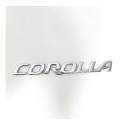 Emblema Corolla Tampa Traseira Toyota Corolla 2003-2008 Prata