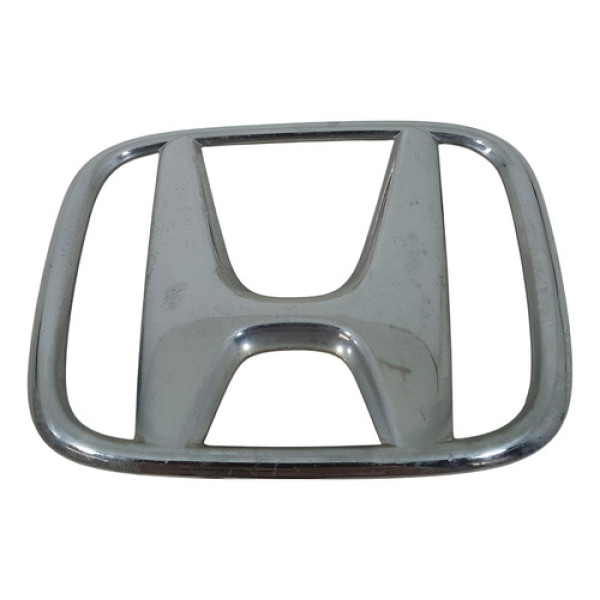 Emblema Tampa Traseira Honda New Civic 2007 A 2011 Prata