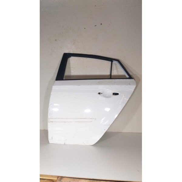 Porta Traseira Esquerda Hyundai Hb20 2016 Até 2018 Detalhe  Traseira Esquerdo Branco