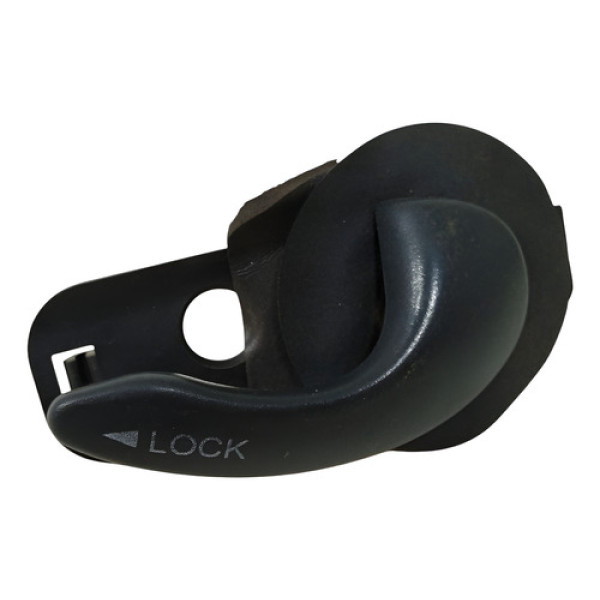 Maçaneta Interna Fiat Palio 1997 A 2013 Preta Dianteira