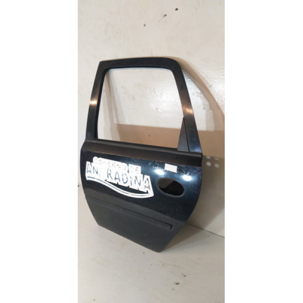 Porta Traseira Esquerda Gm Meriva 2003 A 2011 Traseira Esquerdo Preto