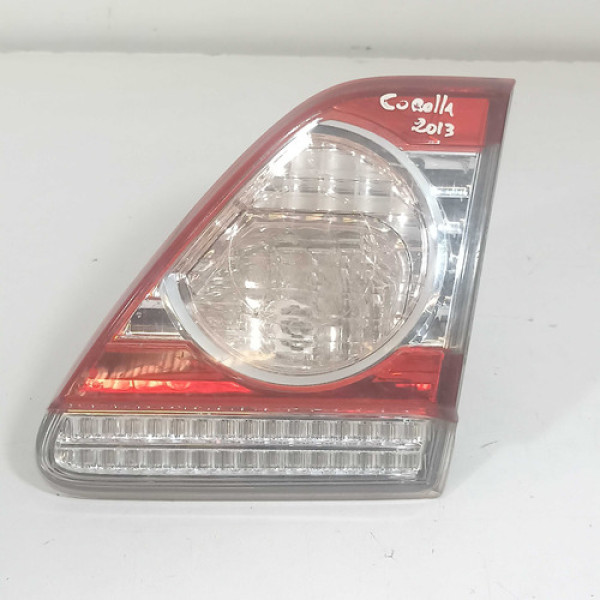 Lanterna Traseira Direita Toyota Corolla 2013 Original Direito Vermelho E Transparente