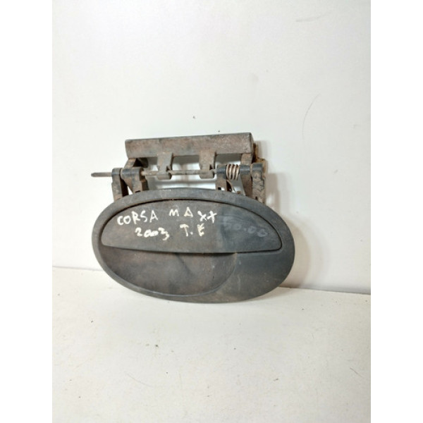 Maçaneta Externa Traseira Esquerda Chevrolet Corsa Max 2003 Preta Traseira