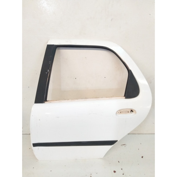 Porta Traseira Esquerda Fiat Palio 1996 Até 2004 Traseira Esquerdo Branco