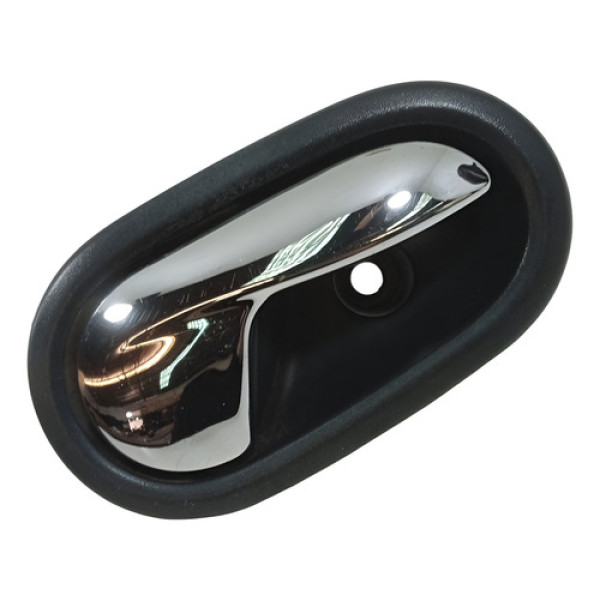 Maçaneta Interna Cromada Direito Renault Sandero 2015 A 2015 Preto/prata Dianteira/traseira