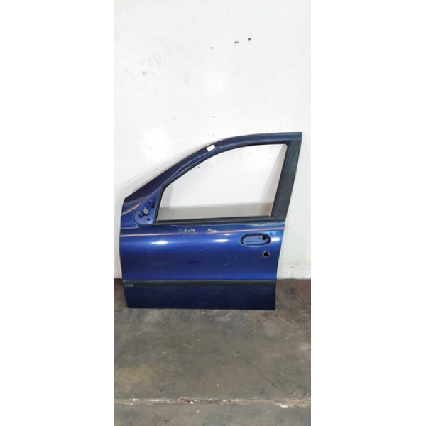 Porta Dianteira Esquerda Fiat Siena/palio 1997-2005  Dianteira Esquerdo Azul/preto