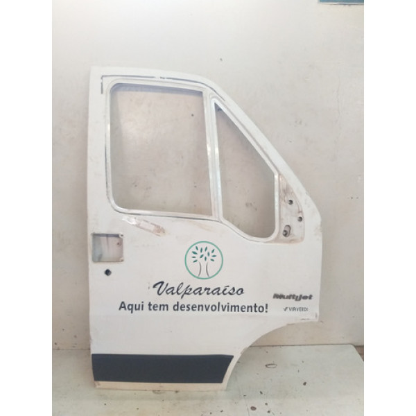 Porta Dianteira Esquerda Fiat Ducato Até 2014 Detalhes Dianteira Direito Branco