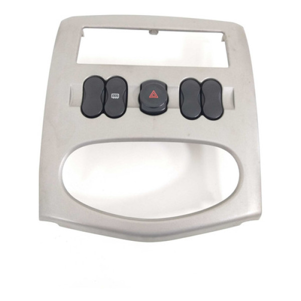 Moldura Do Rádio Renault Sandero Logan Com Botões Original