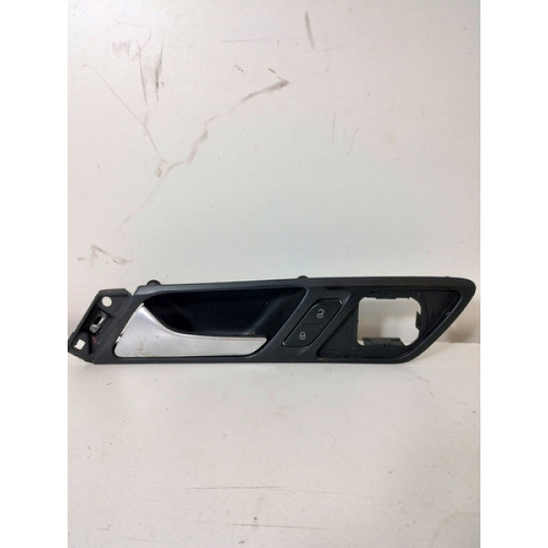 Maçaneta Interna Porta Diant Esquerda Vw Jetta 2012 Orig Preto Dianteira