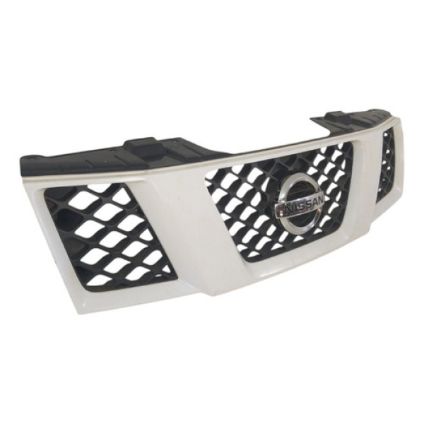Grade Dianteira Nissan Frontier 2.5 2013 Original  Branco Cromado
