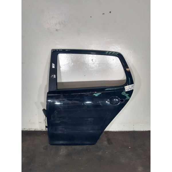 Porta Traseira/esq Ford Fox 2011 Dtl Risco/lv Amassado/lv Preto